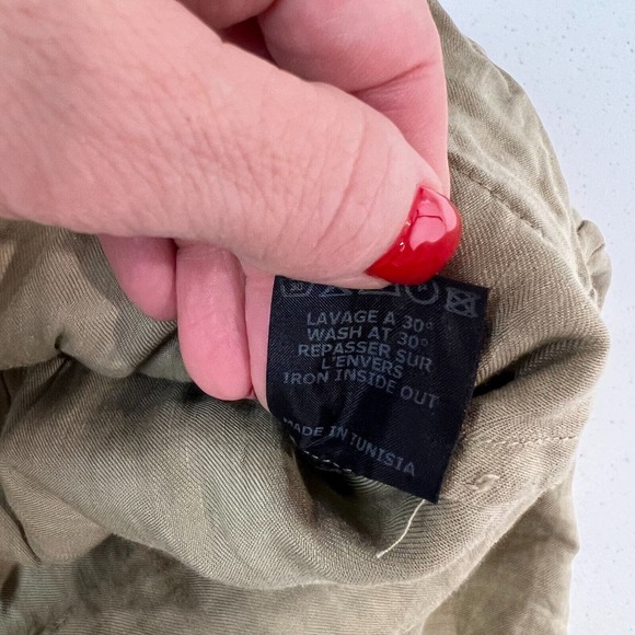 Isabel Marant Etoile Women's Smocked Waist Ruffled Hem Mini Skirt Squirrel SZ 36 - Picture 14 of 15